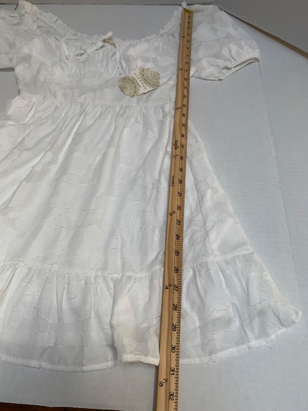 NWT Altar'ed  State Candace Babydoll Style White Size S Dress - Picture 9 of 12